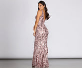 Vestidos formales de hojas con lentejuelas y estampado paisley